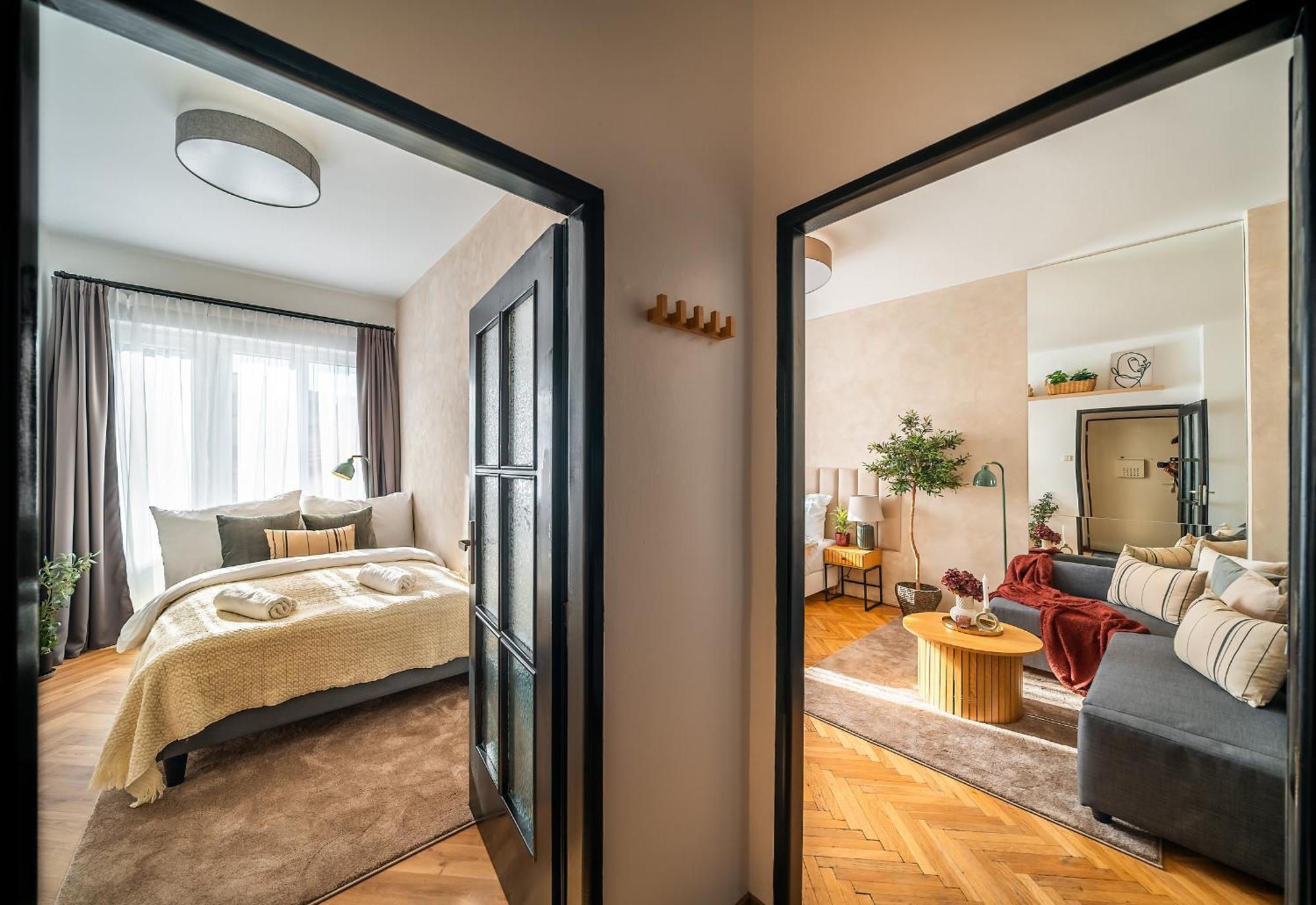 2Br 1,5Bath Chic City Suite Near Wenceslas Square ปราก ภายนอก รูปภาพ